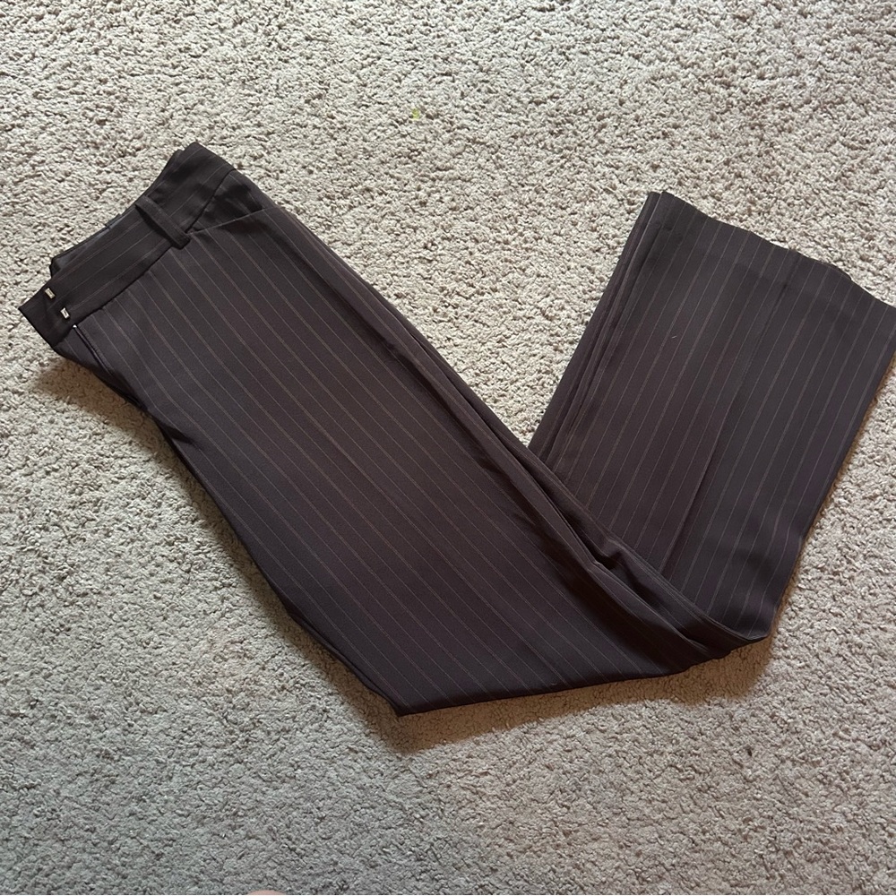 Like New A. Byer Berkeley Brown Pinstripe Dress Pants Size 9